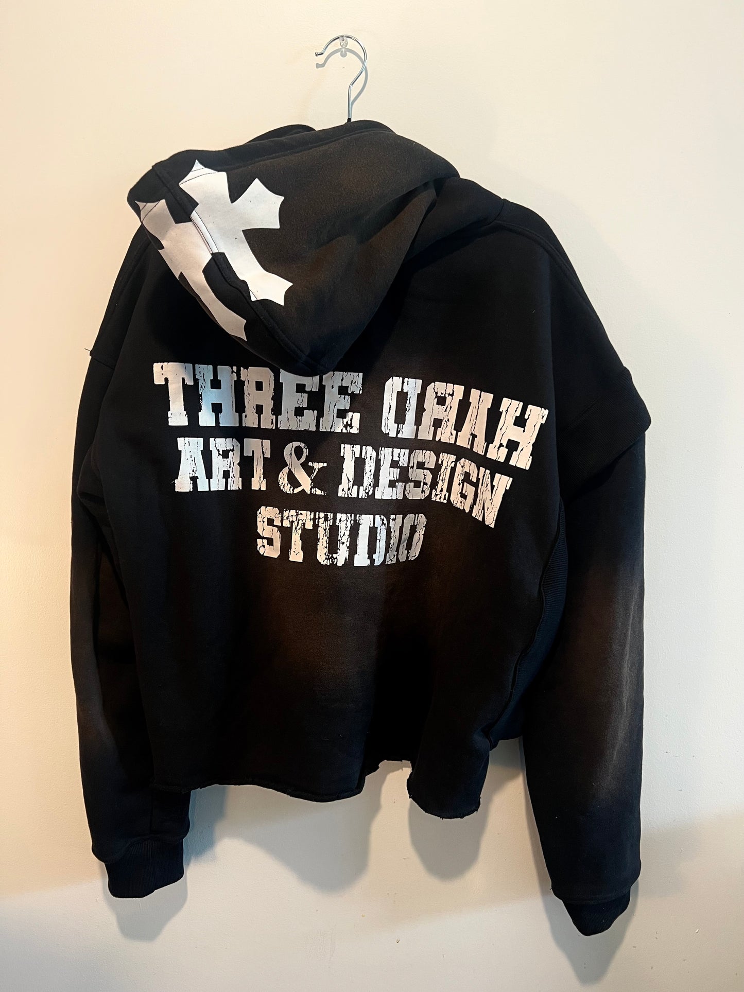 03 Style Pleaser Distressed Hoodie - Black