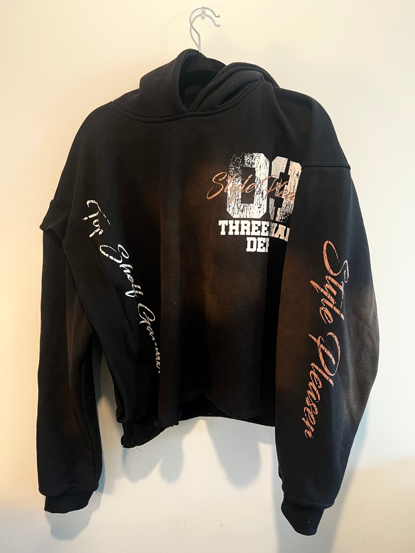 03 Style Pleaser Distressed Hoodie - Black