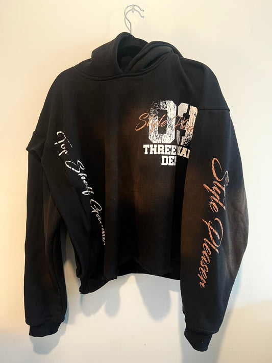 03 Style Pleaser Distressed Hoodie - Black