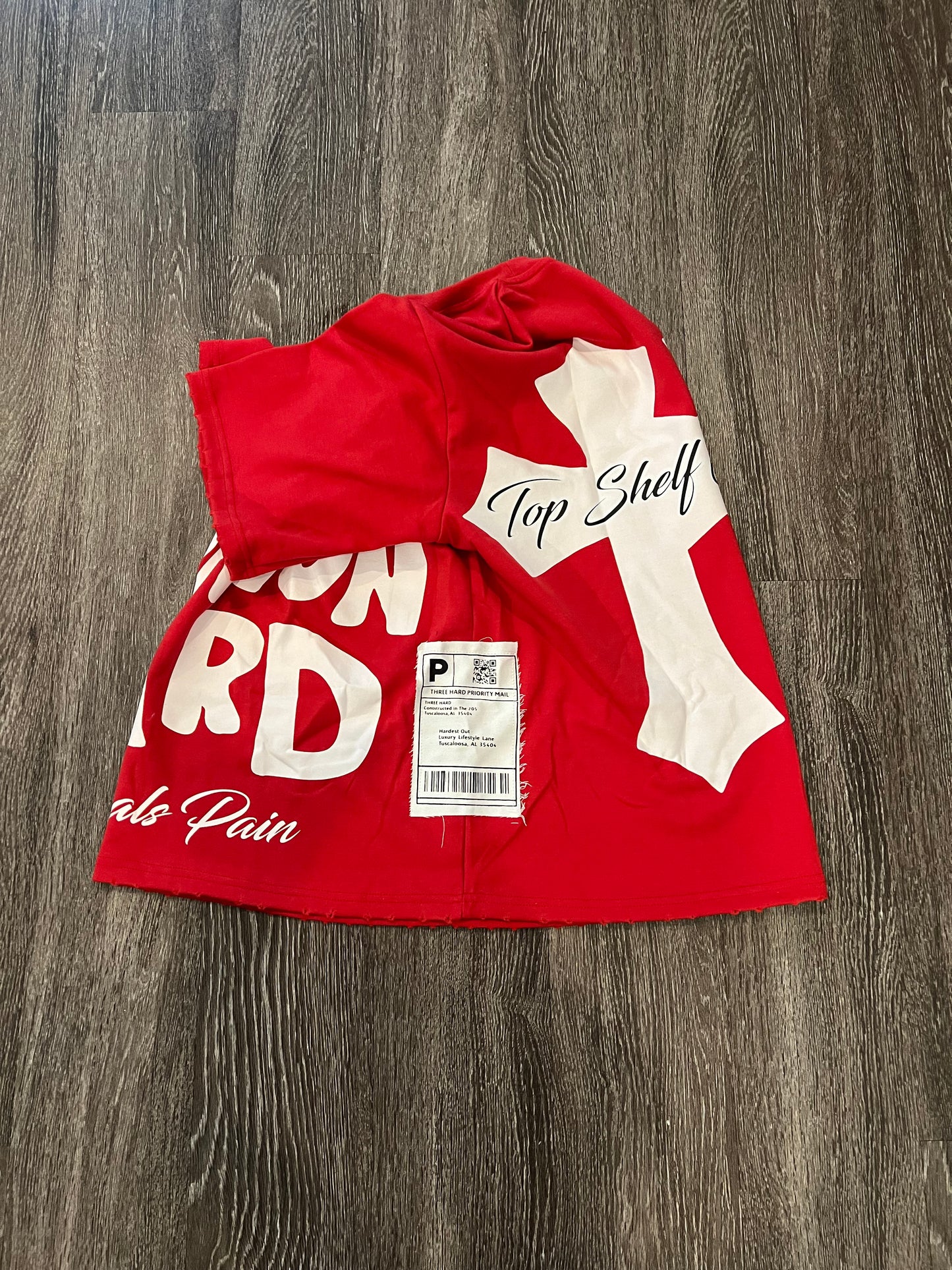 “KEEP FASHION HARD” TEE - RED