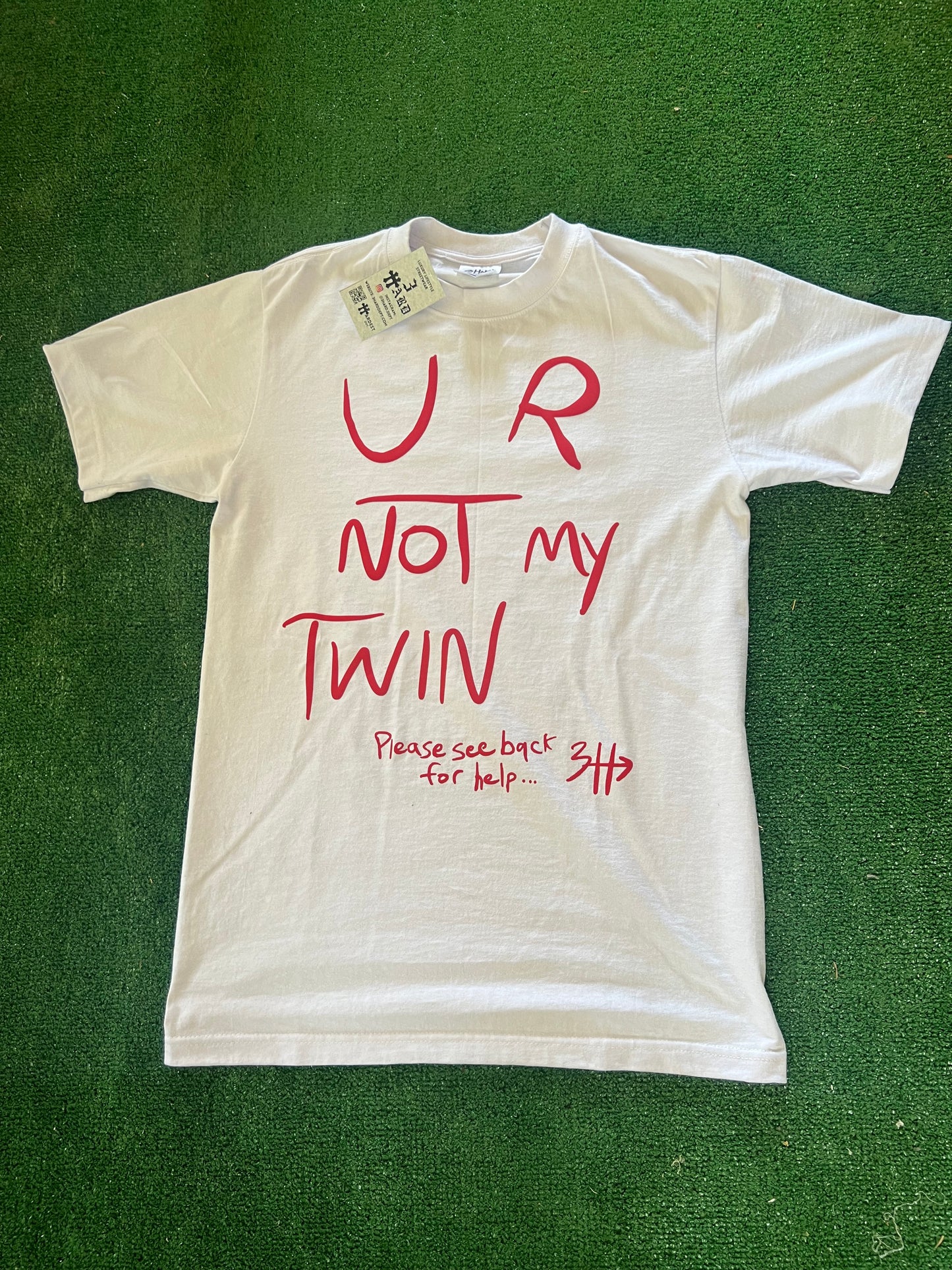 1-800 Motion Helpline Tee - White/Red