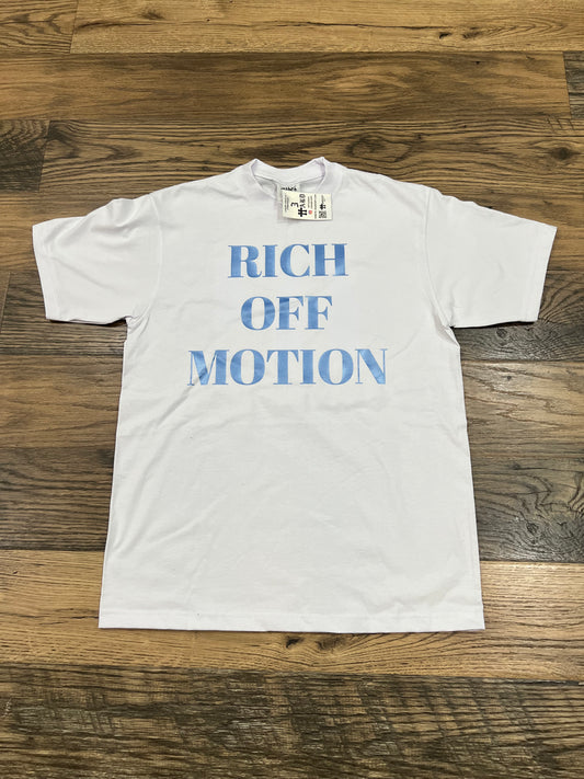 RICH OFF MOTION TEE- BABY BLUE