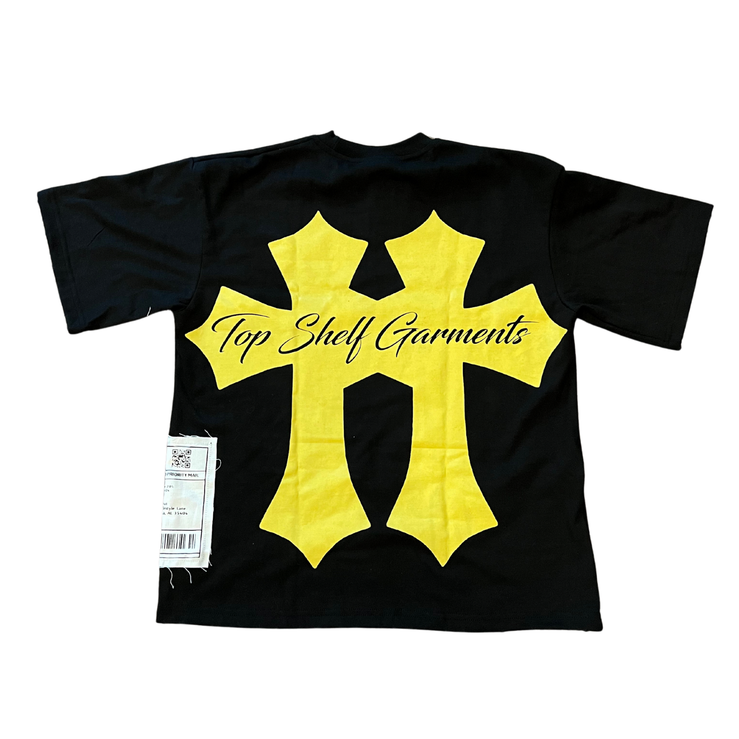 “KEEP FASHION HARD” TEE - Black/Yellow