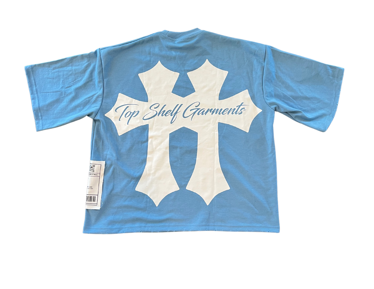 “KEEP FASHION HARD” Tee - Light Blue