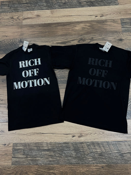 RICH OFF MOTION TEE - BLACK
