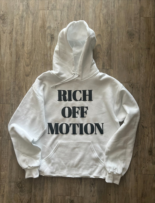 Rich Off Motion Hoodie - White/Red
