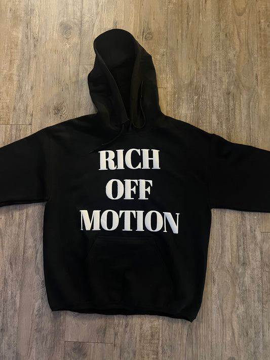 Rich Off Motion Hoodie - Black/Silver