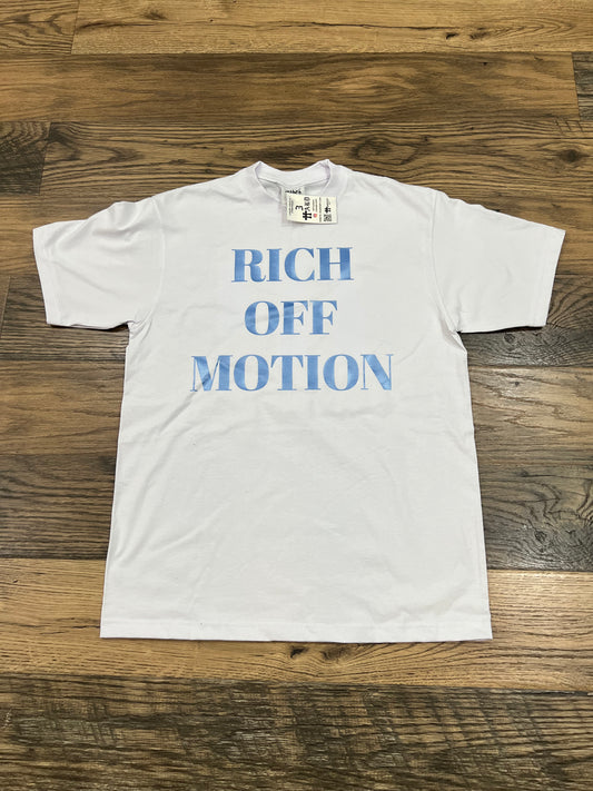 RICH OFF MOTION TEE- BABY BLUE